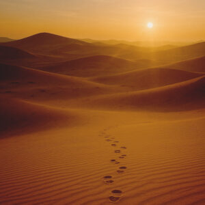 footsteps in the desert Aziz Web